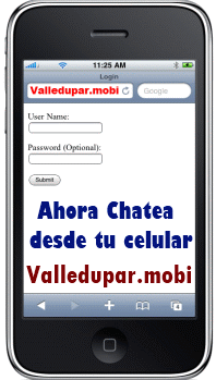 Ingresa desde tu celular a: Valledupar.mobi